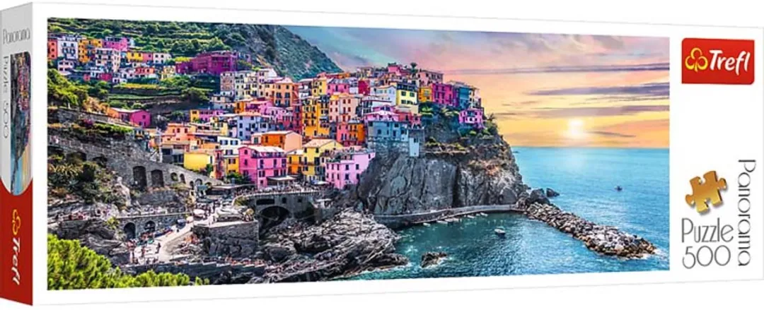 Trefl Vernazza bij Zonsondergang 500P Puzzel - 500 Stuks - Multicolor