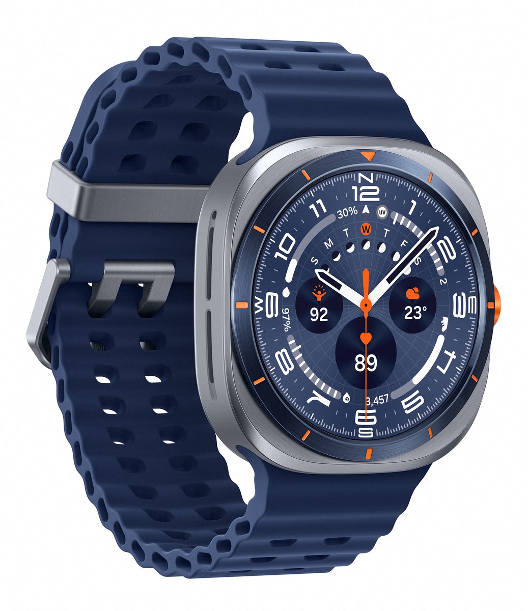 Samsung Galaxy Watch Ultra (2025) - Smartwatch - 47mm - E-simkaart - Titanium Blue + 1 jaar extra garantie