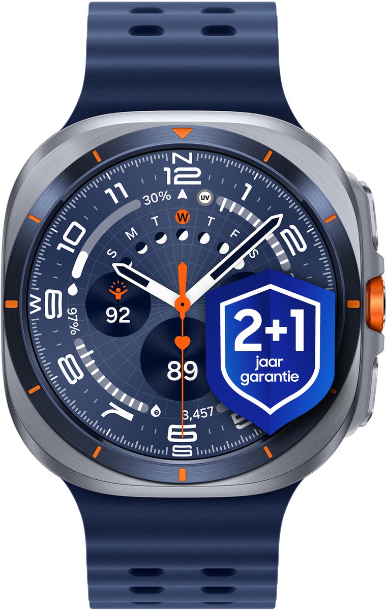 Samsung Galaxy Watch Ultra (2025) - Smartwatch - 47mm - E-simkaart - Titanium Blue + 1 jaar extra garantie