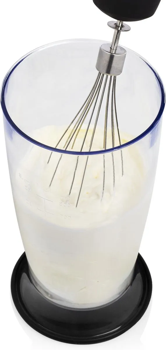 Princess 221221 Staafmixer 1000W - 4-in-1 Set - Zwart