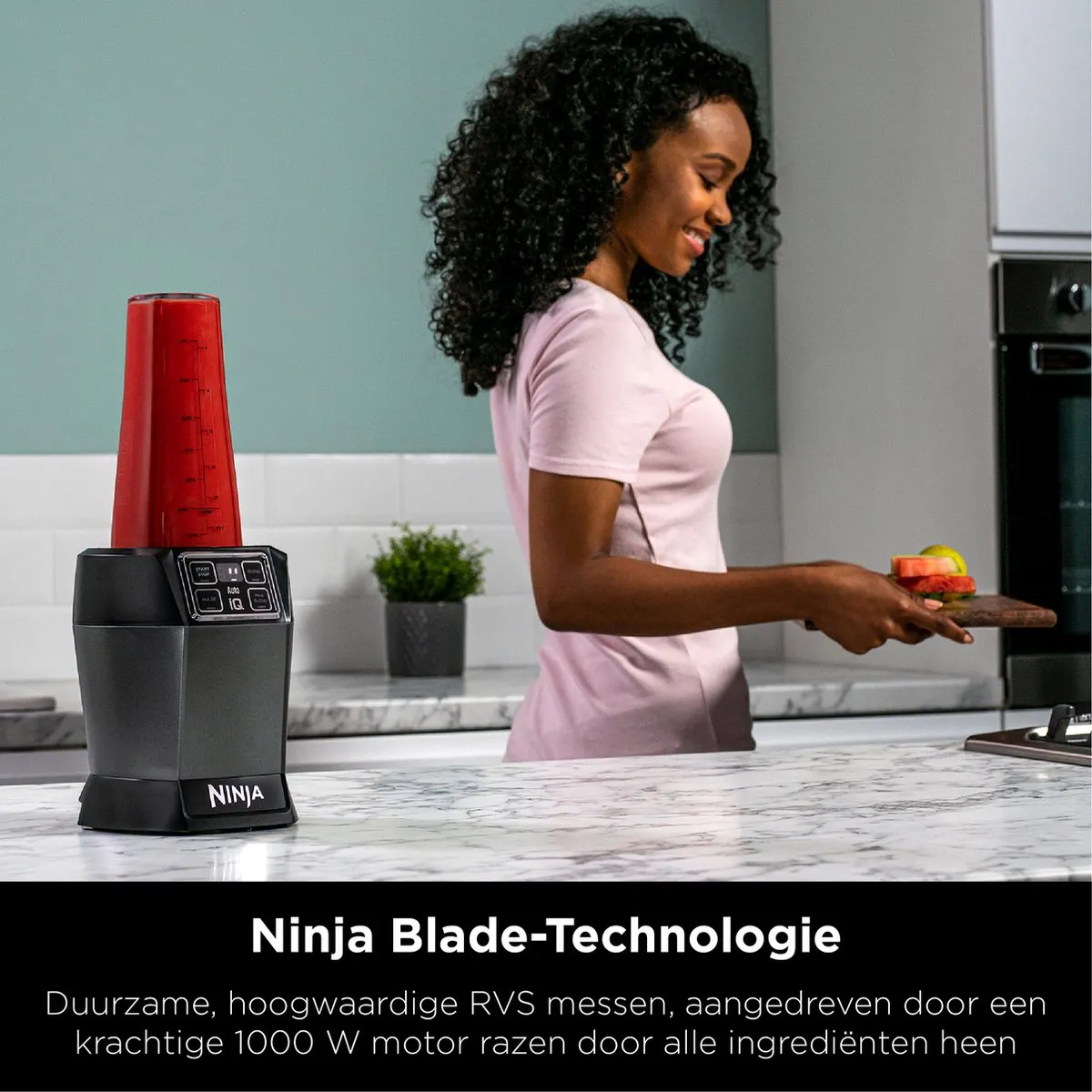 Ninja Foodi BN495EU Blender & Smoothie Maker - 1000W - 2x700ml To-Go Bekers