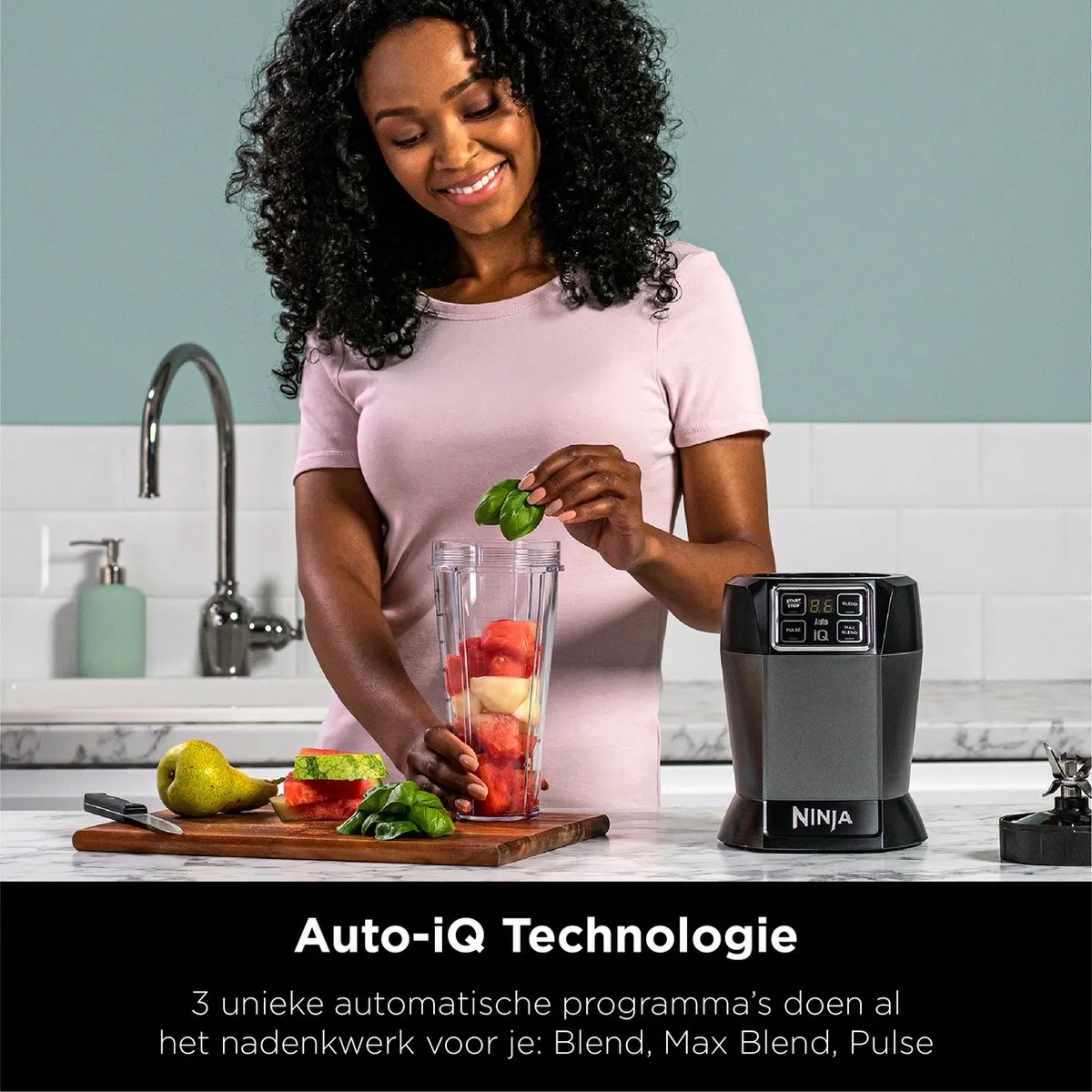 Ninja Foodi BN495EU Blender & Smoothie Maker - 1000W - 2x700ml To-Go Bekers