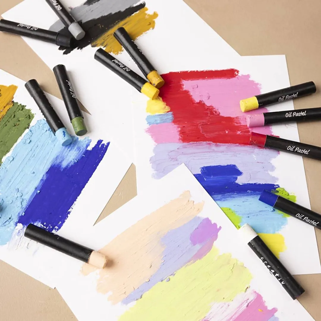 Creativ Company Oliepastels 48 Kleuren - Assorti