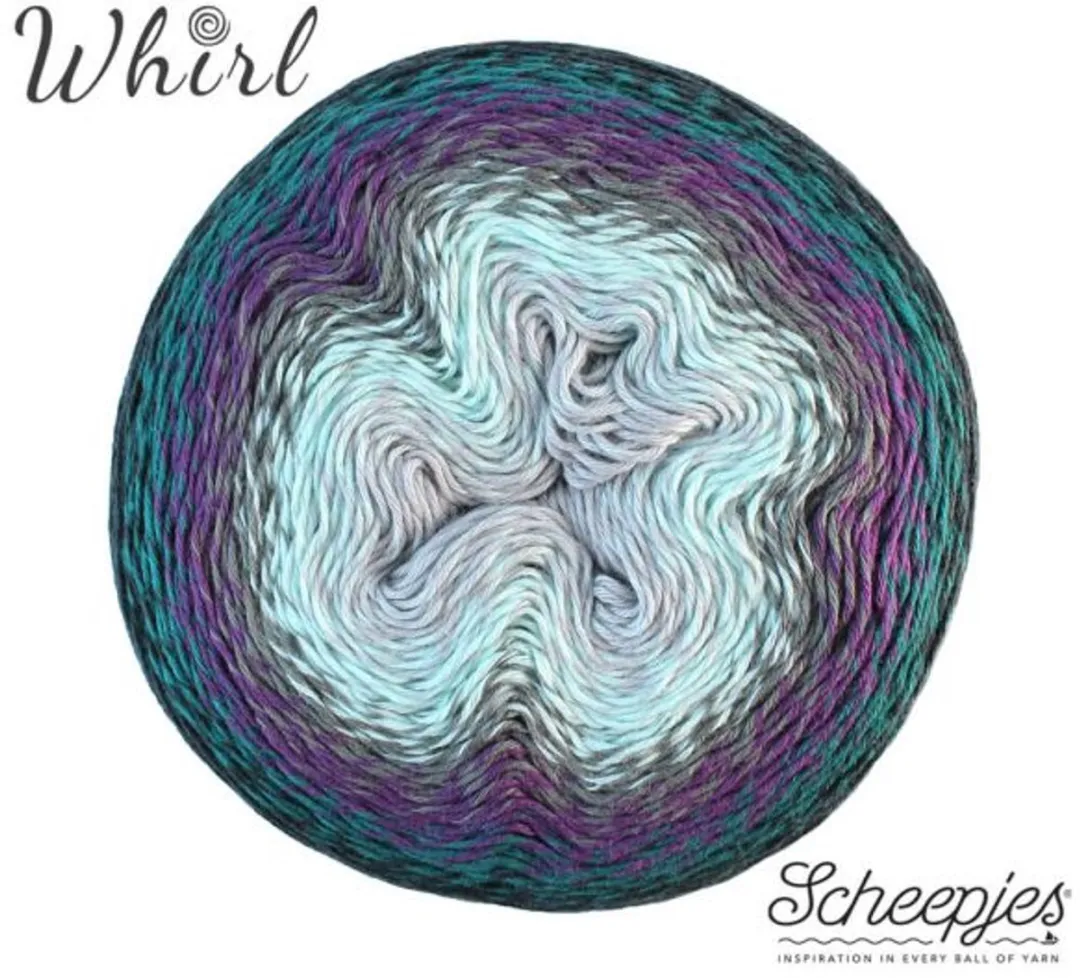 Scheepjes Whirl 1000m Garen - Blauw/Paars/Groen