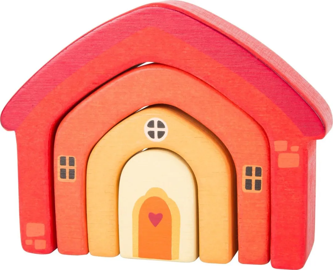 Small Foot Houten Stapelhuis Rood