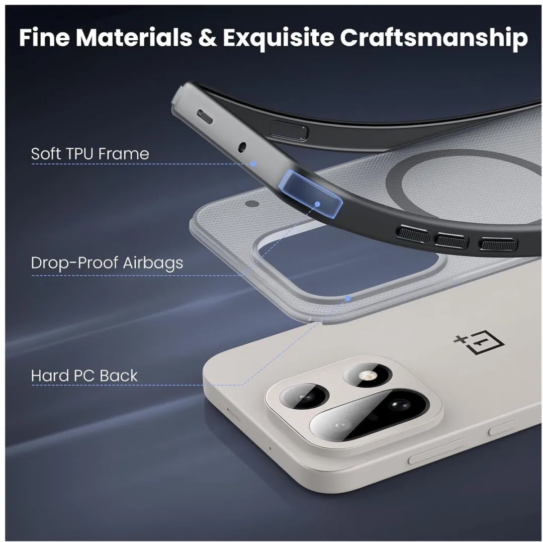 Nillkin Frosted Shield Hoesje OnePlus 15 - Transparant Zwart