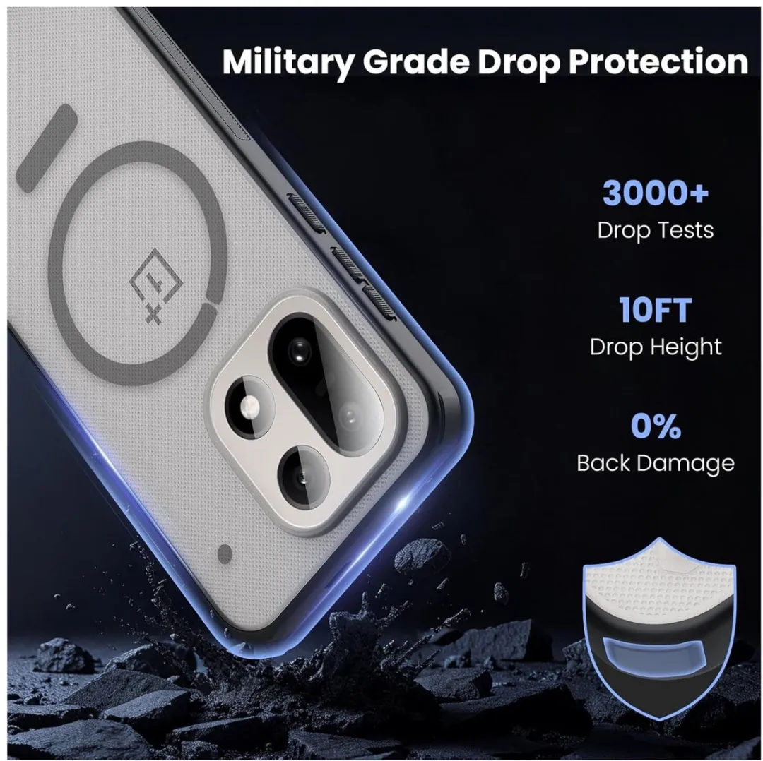 Nillkin Frosted Shield Hoesje OnePlus 15 - Transparant Zwart