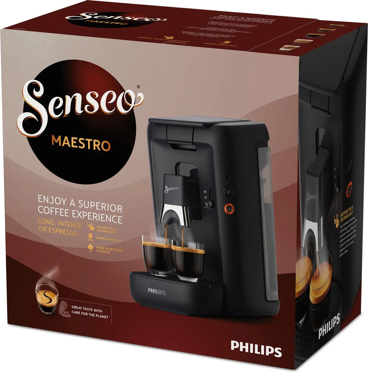 Philips Senseo Maestro CSA260/60 Koffiepadmachine - 2 Kopjes - Zwart