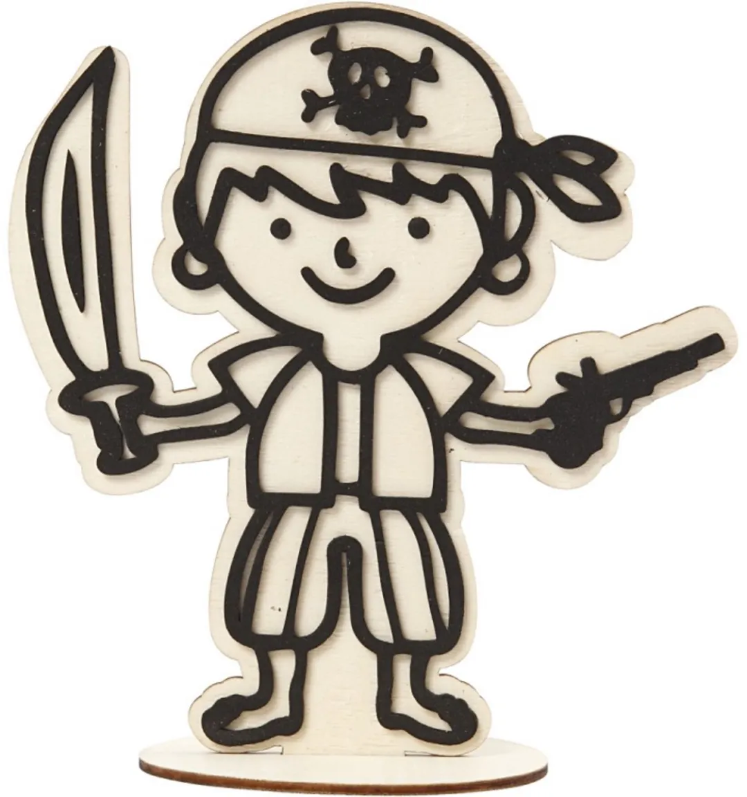 Creativ Company Houten Piraat Figuur