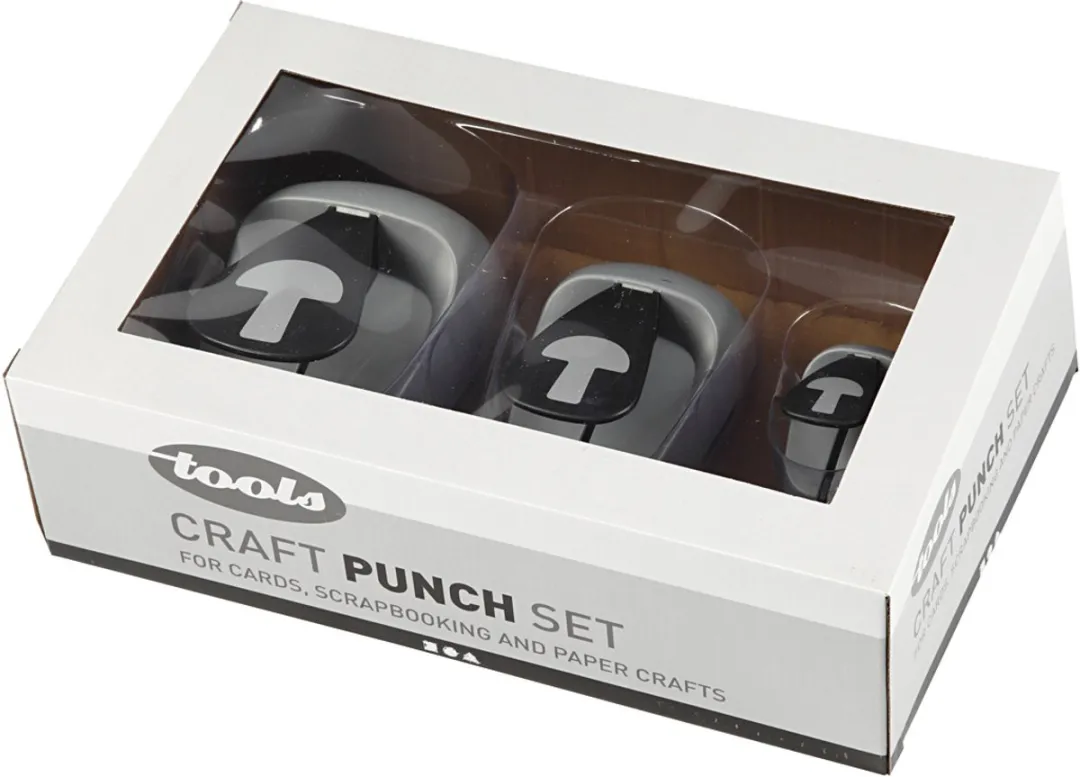 Creativ Company Figuurponsen Set - Champignon - 3 Stuks