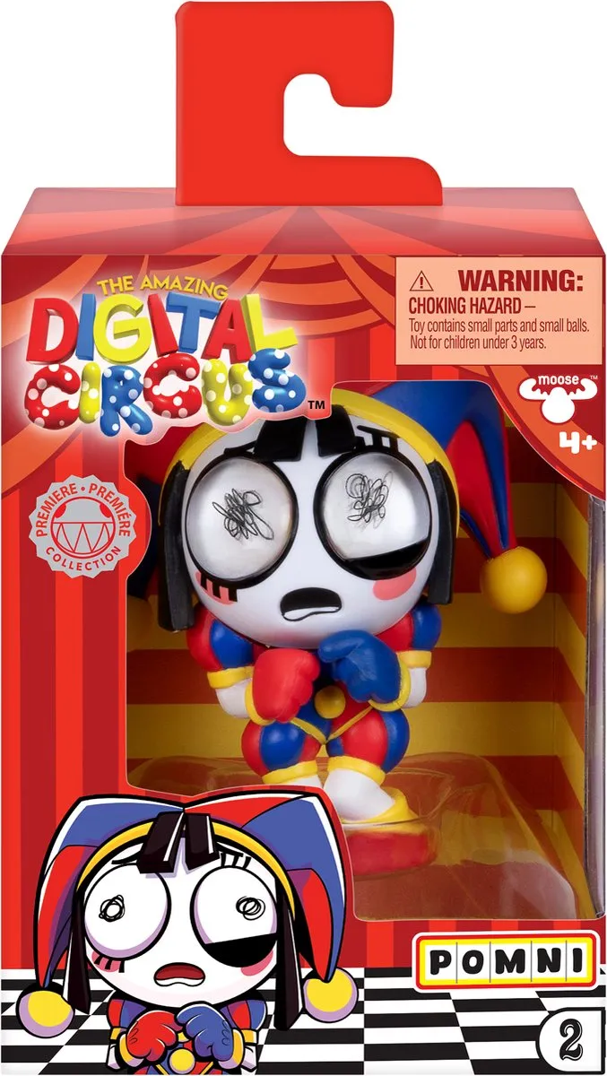 Moose Toys The Amazing Digital Circus Pomni Vinyl Figuur - Multikleurig