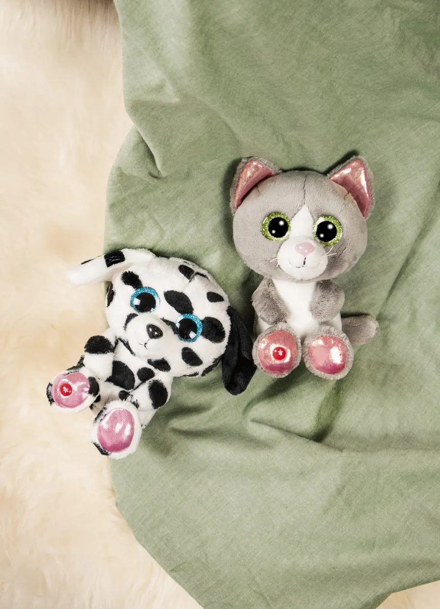 Nici Dottino Pluchen Knuffel Hond 15cm - Multicolor