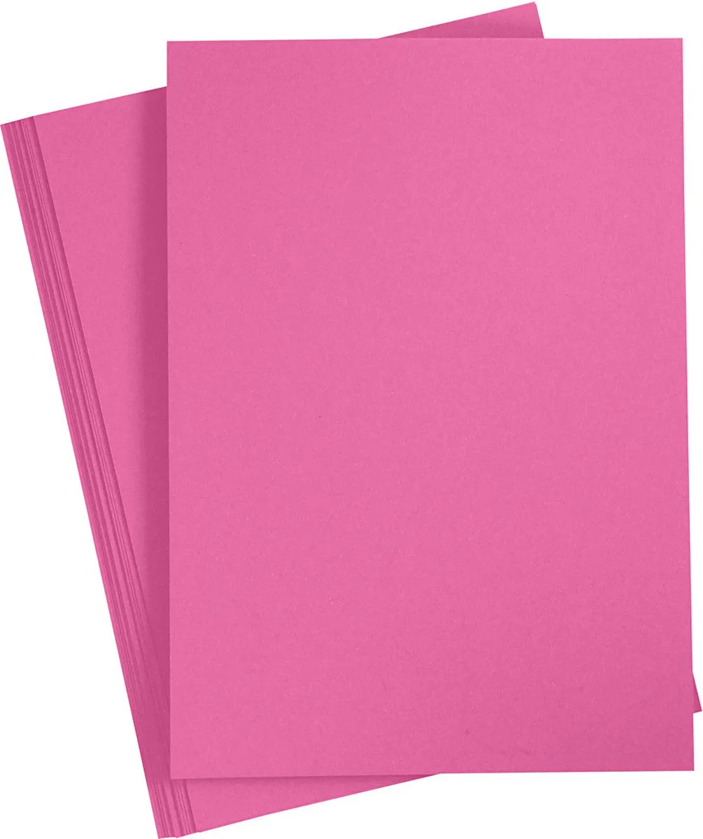 Creativ Company Gekleurd Karton A4 Roze