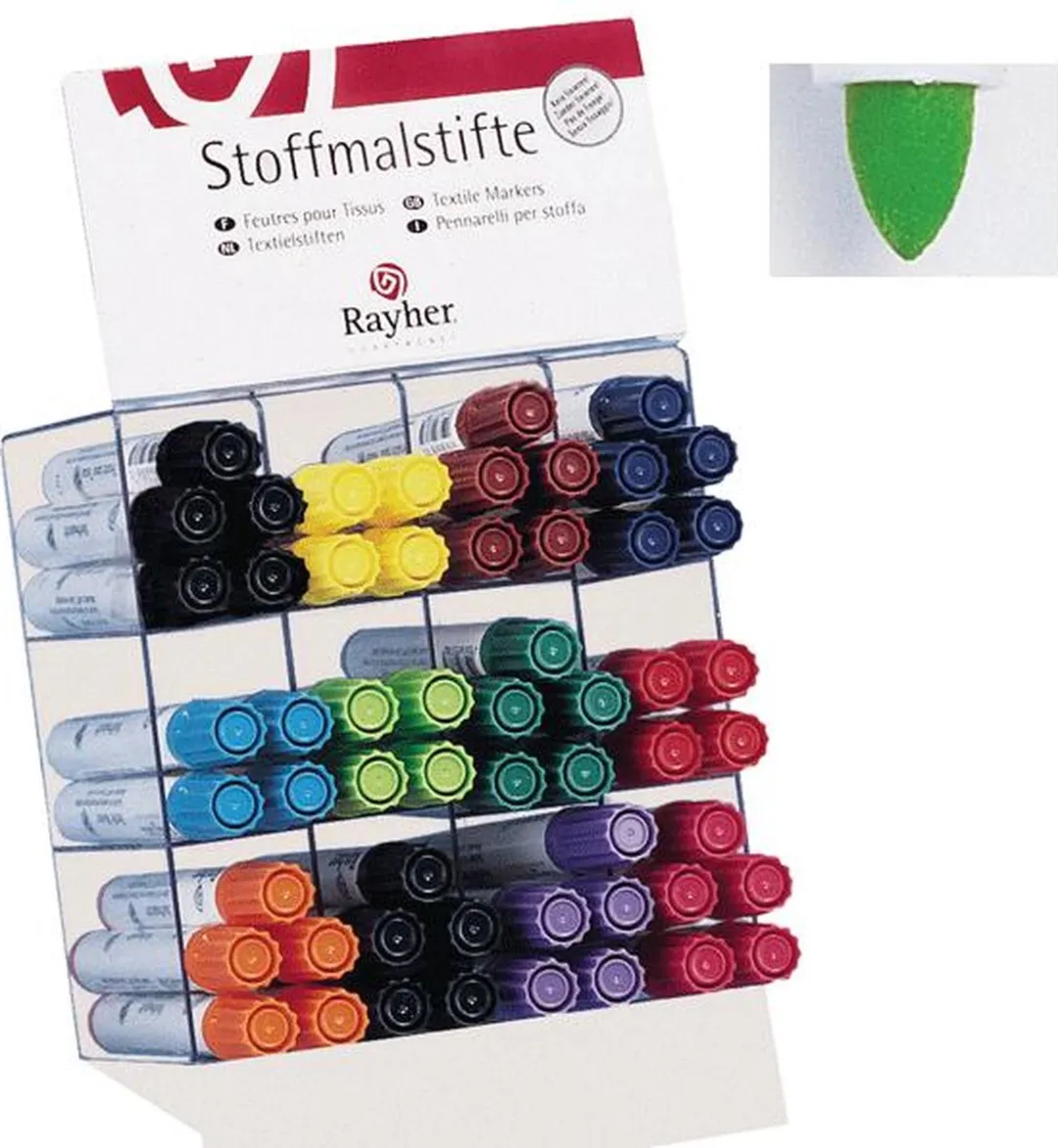 Rayher Textielstift Dikke Punt Groen
