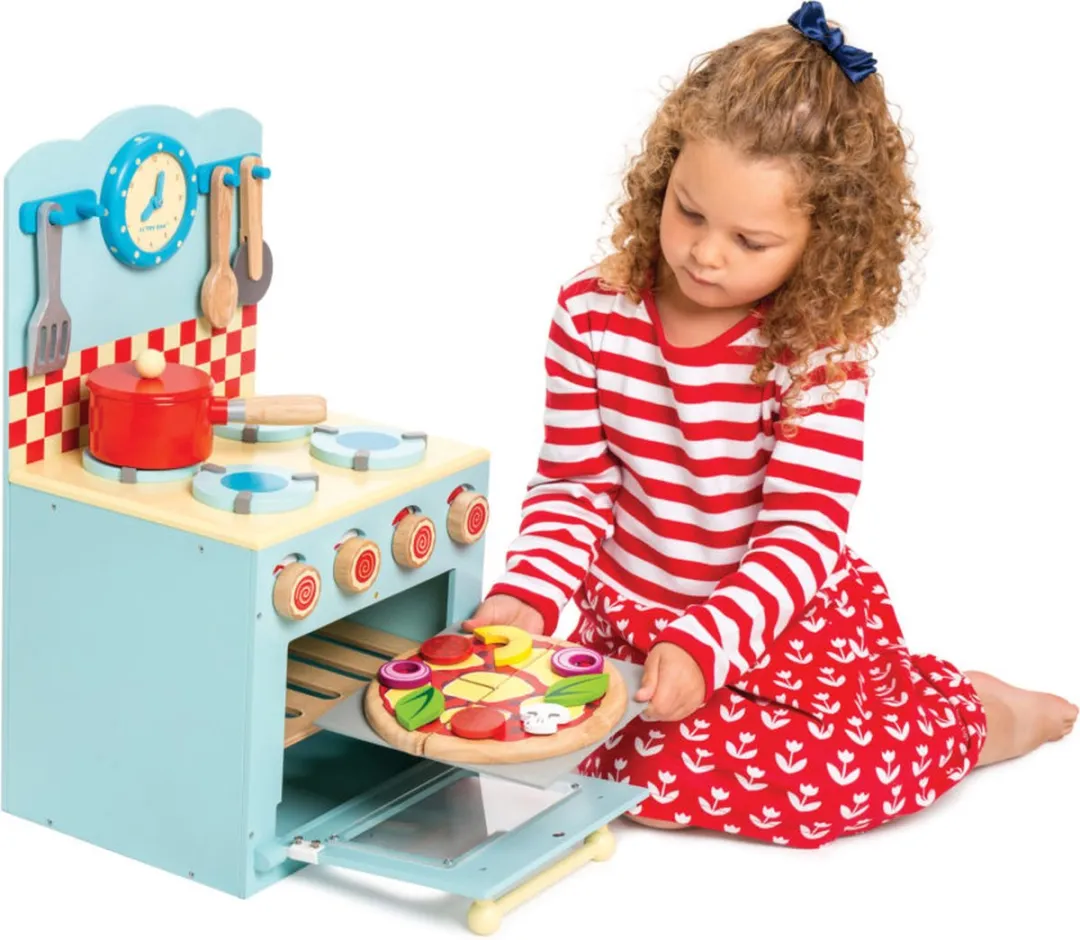 Le Toy Van Oven en Kookplaat Set - Blauw