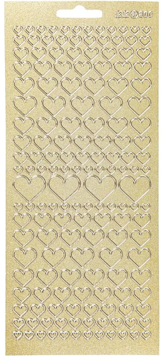 Creativ Company Goud Harten Stickers