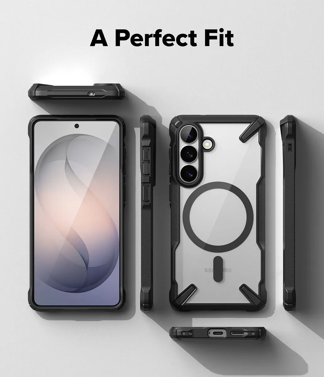 Ringke Fusion X Magnetic Hoesje Zwart - MagSafe/Qi2