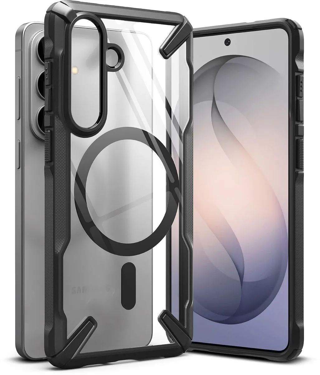Ringke Fusion X Magnetic Hoesje Zwart - MagSafe/Qi2