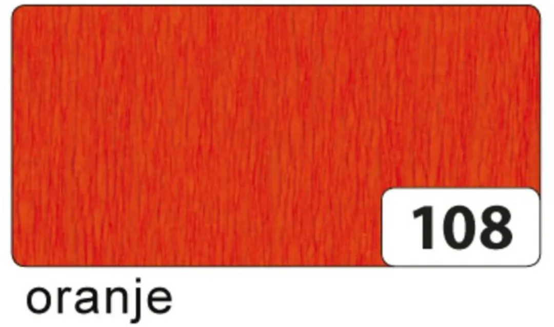 Folia Crêpepapier Donker oranje 250x50cm