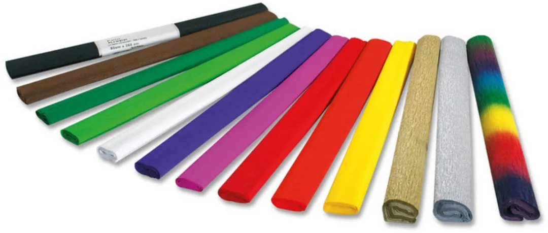 Folia Crêpepapier Donker oranje 250x50cm