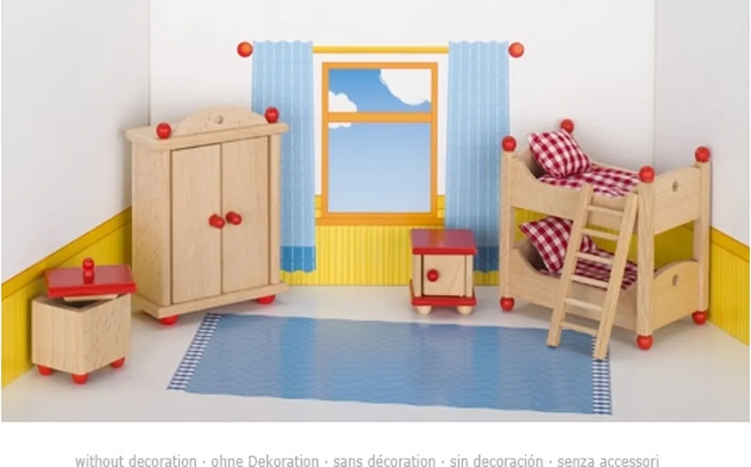 Goki Poppenhuismeubeltjes Serie 2 Kinderkamer 4-delig