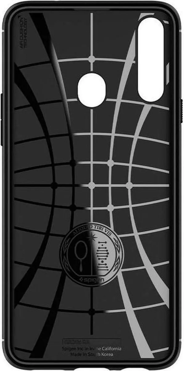 Spigen Rugged Armor ACS00561 Hoesje - Samsung Galaxy A20s - Zwart