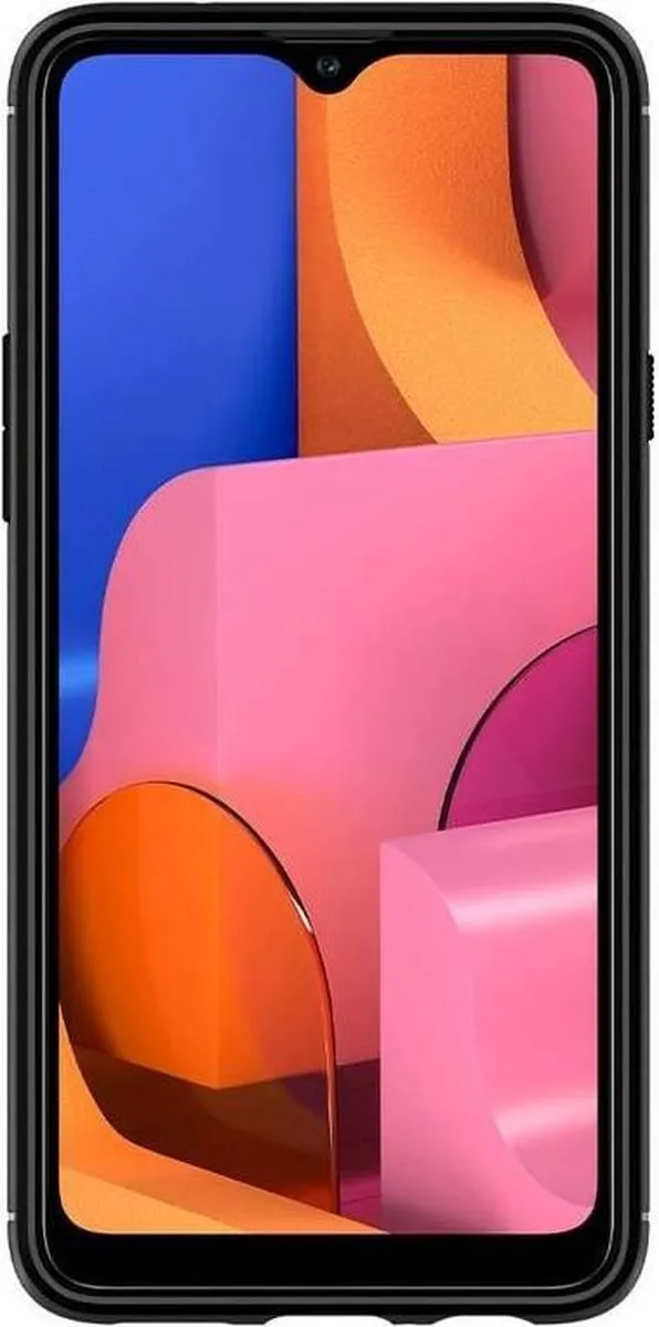 Spigen Rugged Armor ACS00561 Hoesje - Samsung Galaxy A20s - Zwart