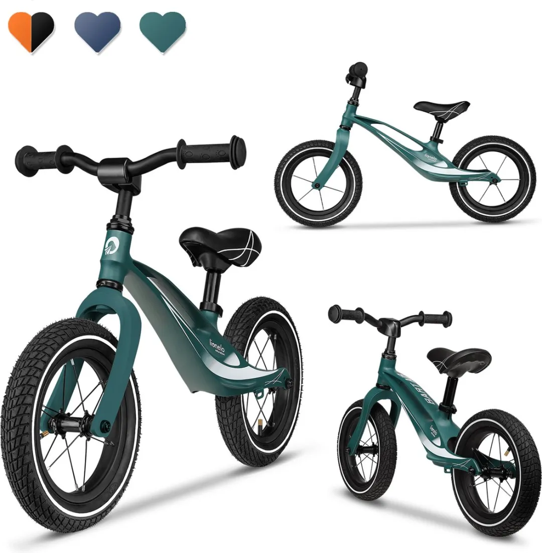 Lionelo Bart Air Loopfiets - Magnesium Frame 12" - Violet/Rozig
