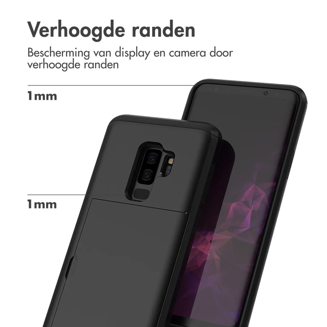 Imoshion Hoesje Samsung Galaxy S9+ - Pasjeshouder - Zwart