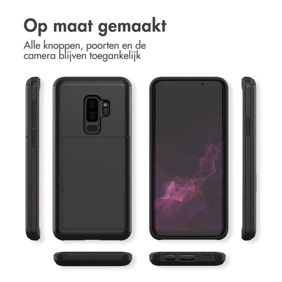 Imoshion Hoesje Samsung Galaxy S9+ - Pasjeshouder - Zwart - afbeelding 6 van 6