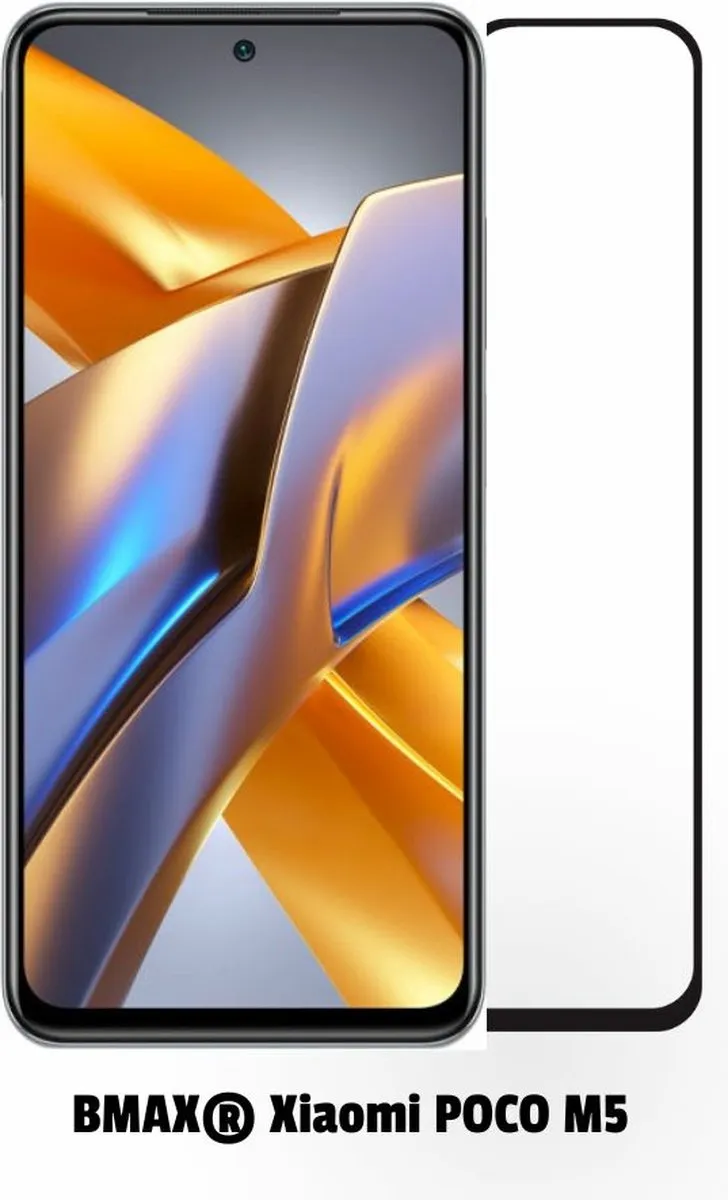 BMAX Screenprotector Xiaomi POCO M5S - 2 Stuks - Gehard Glas - Zwart