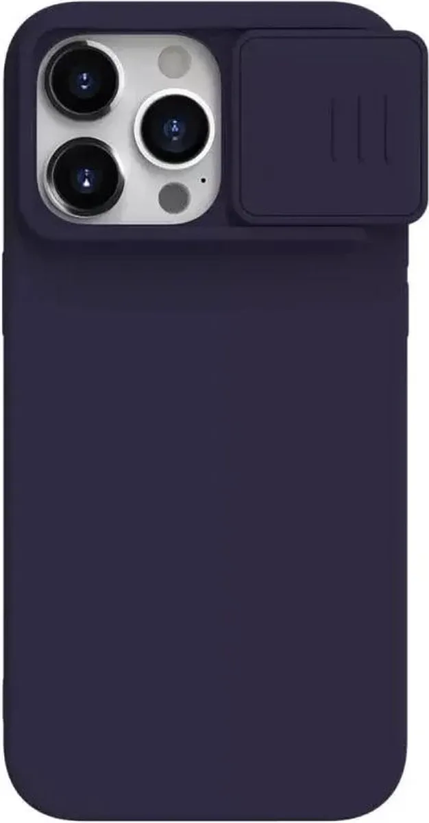 Nillkin CamShield Siliconen Hoesje iPhone 15 Pro Max - Donkerpaars