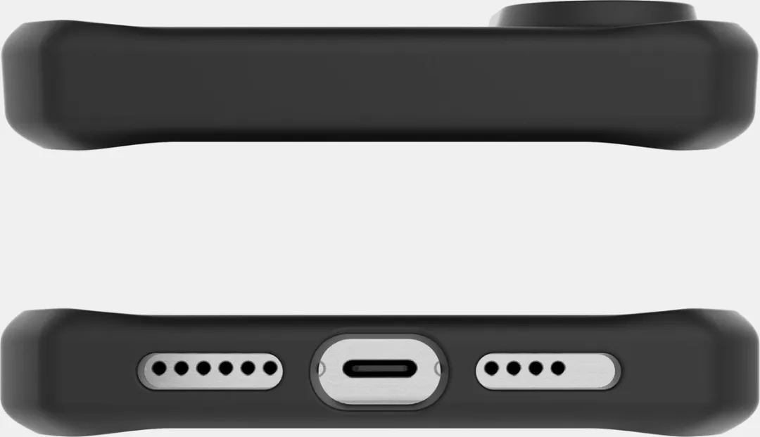 ITSKINS iPhone 16 MagSafe Level 2 HybridMagFrost Hoesje - Zwart AP6N-HMFRT-BLCK