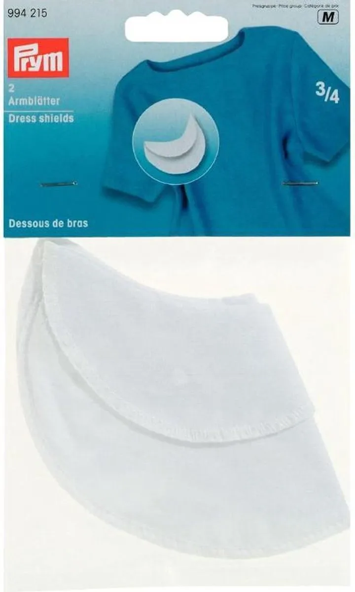 Prym Sous-bras Gr. 3/4 Wit