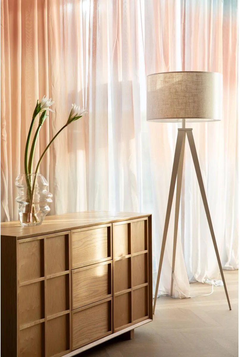 Zuiver Tripod Vloerlamp - 13W - Beige