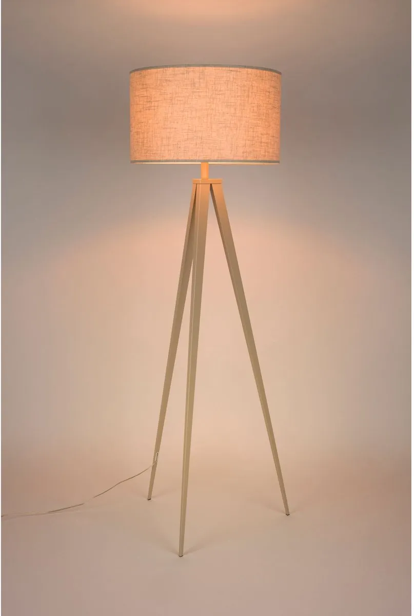 Zuiver Tripod Vloerlamp - 13W - Beige
