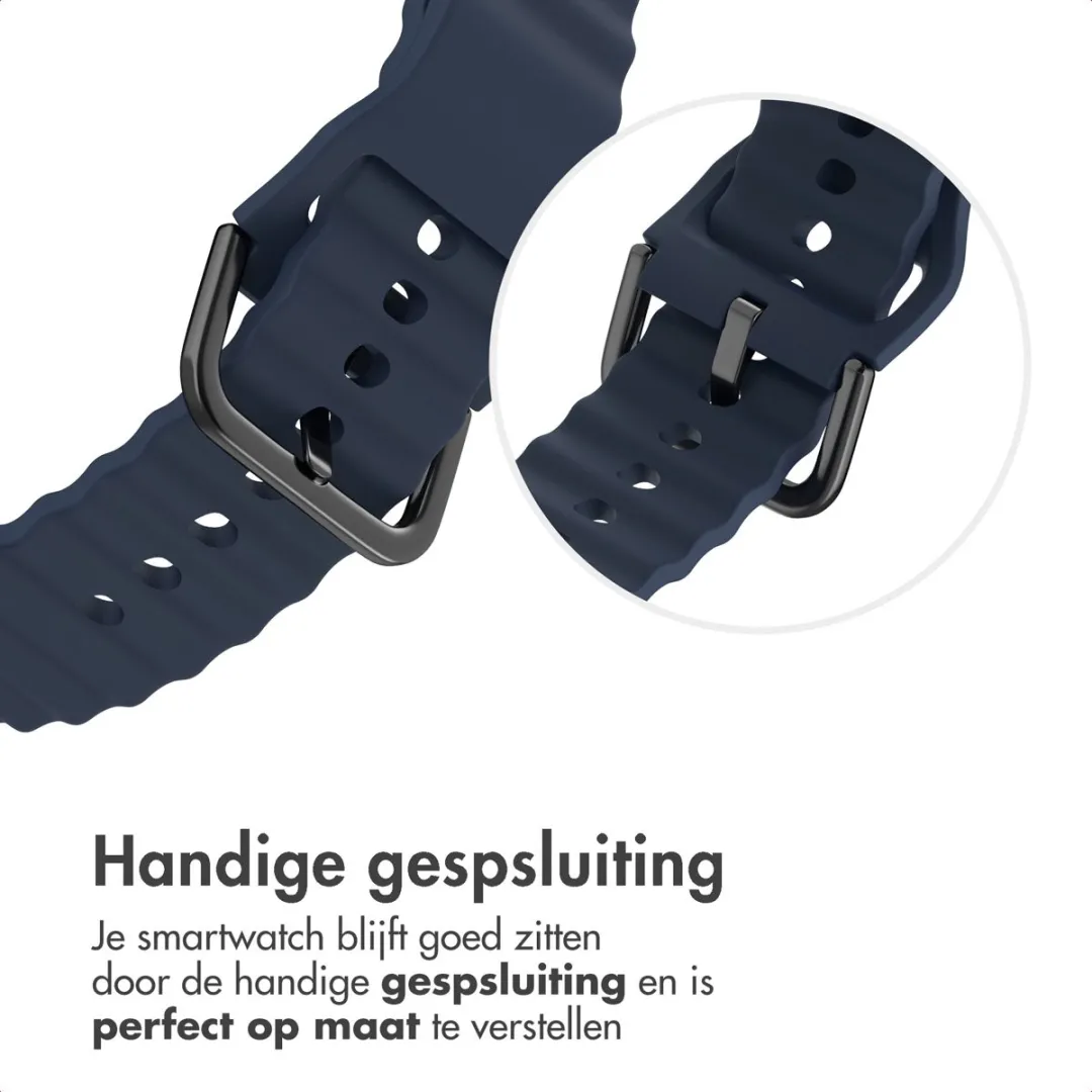 Imoshion Wave Siliconenband 20mm - Donkerblauw