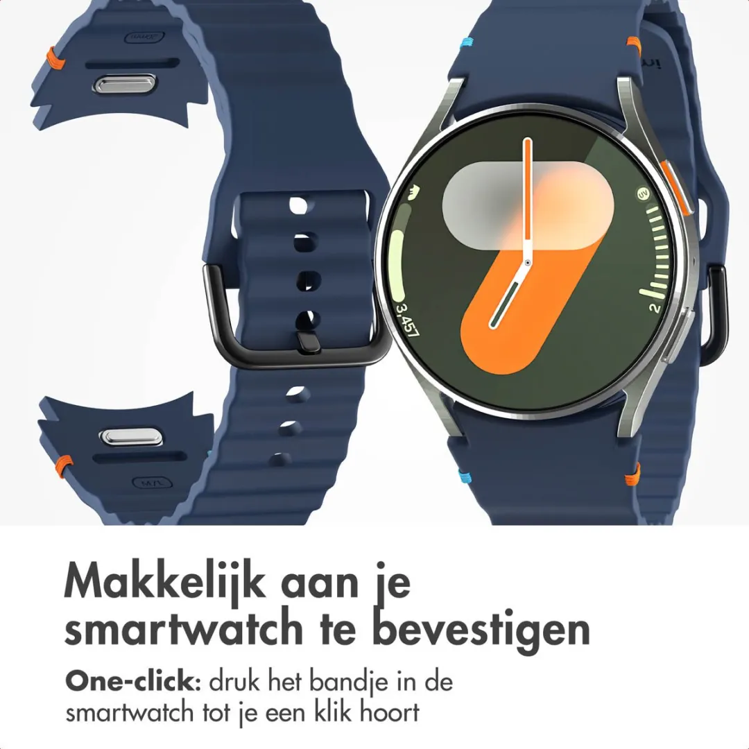 Imoshion Wave Siliconenband 20mm - Donkerblauw