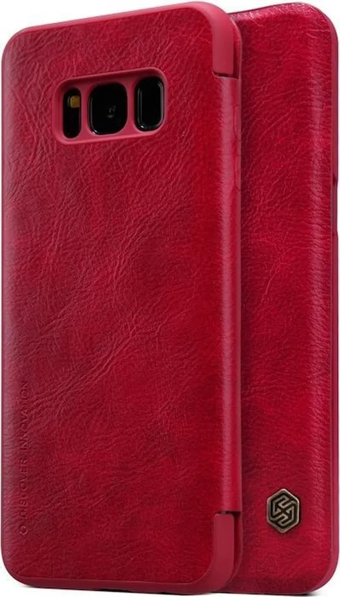 Nillkin Qin Leather Book Case Samsung Galaxy S8+ - Rood - afbeelding 5 van 6
