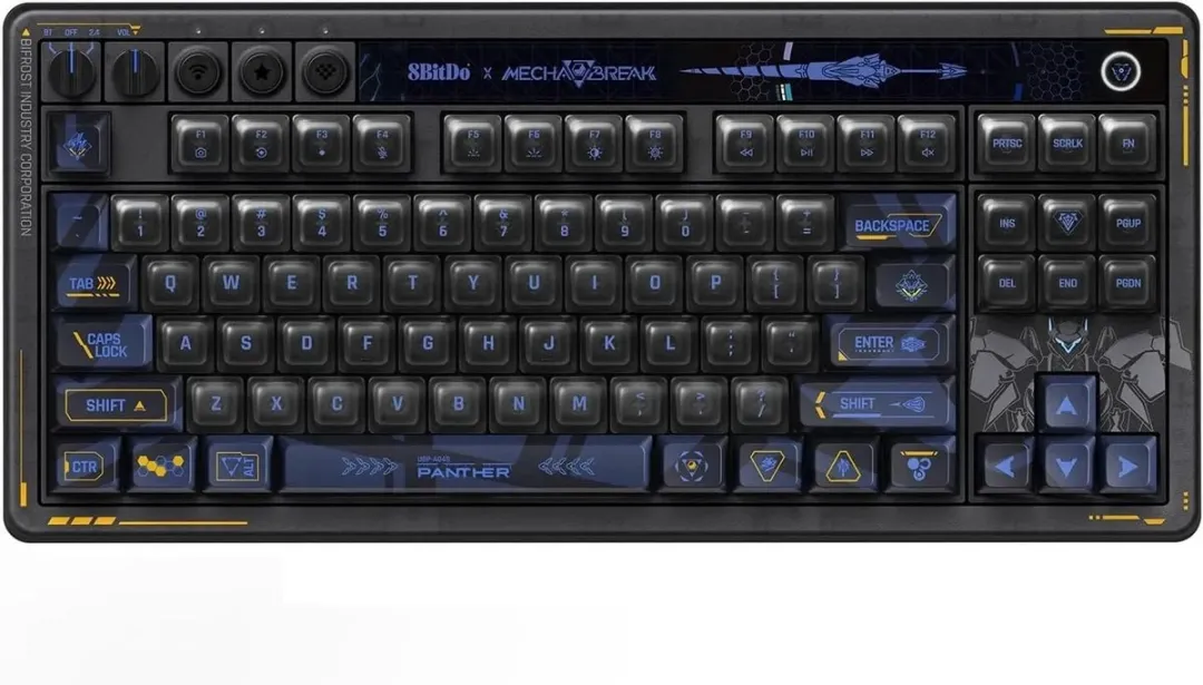 8BitDo Retro 87 Mecha BREAK RET00622 Toetsenbord - US QWERTY - Zwart
