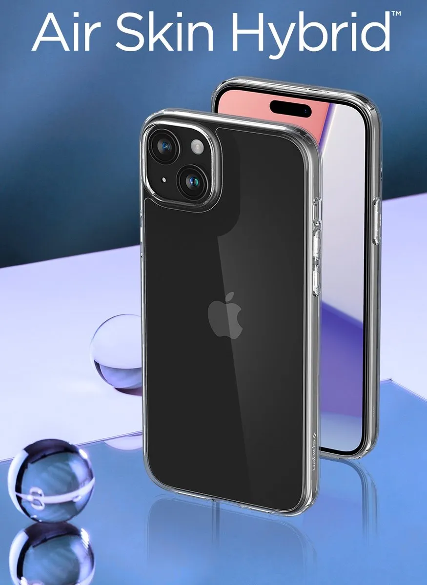 Spigen Air Skin Hoesje ACS06645 iPhone 15 Plus - Transparant - afbeelding 2 van 6