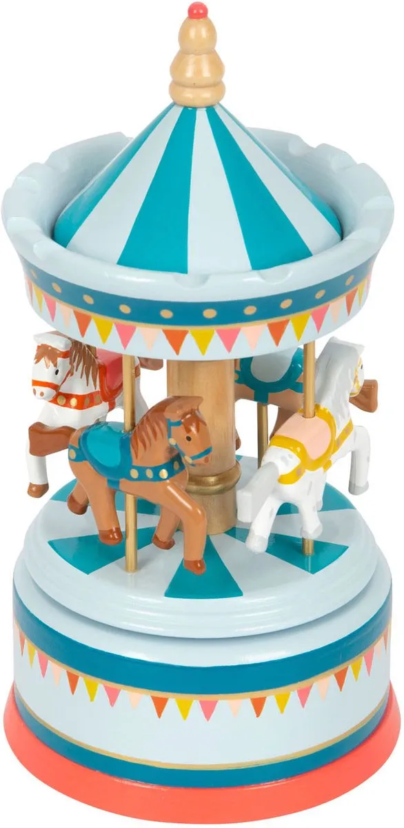 Small Foot Houten Muziekdoos Draaimolen 12321 - Multicolor