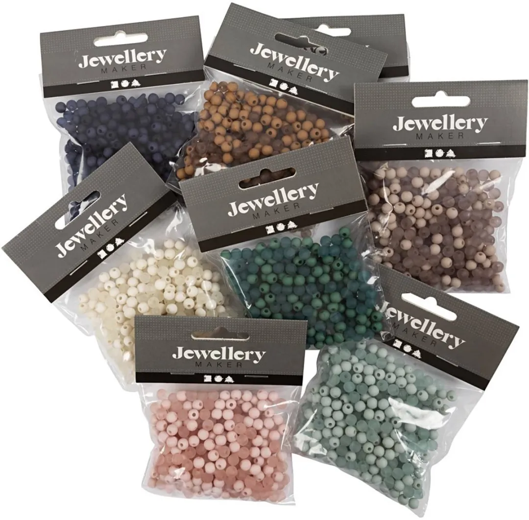 Creativ Company Plastic Kralen 6mm - 10 Kleuren - 400 Stuks