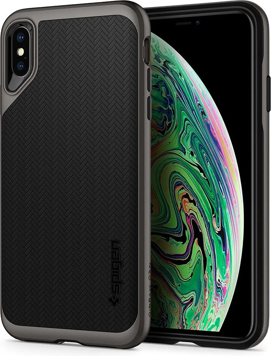 Spigen Neo Hybrid iPhone Xs Max Hoesje - Grijs - 065CS24838