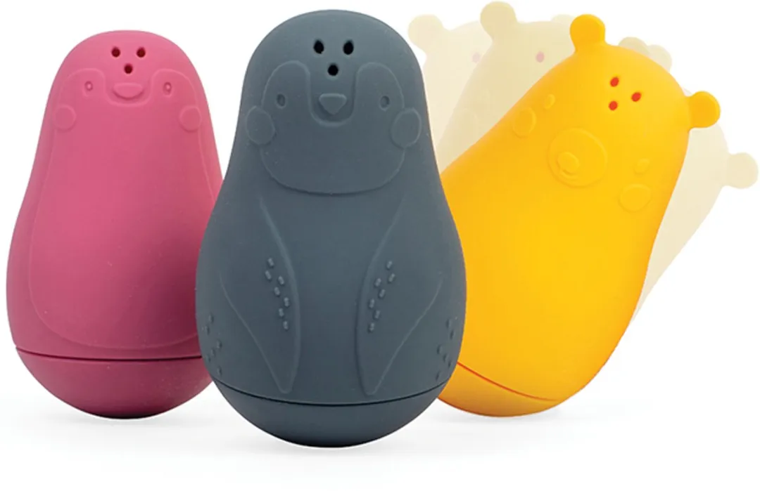 BIGJIGS Rubberen Badvriendjes 35050 - 3 Stuks Multicolor