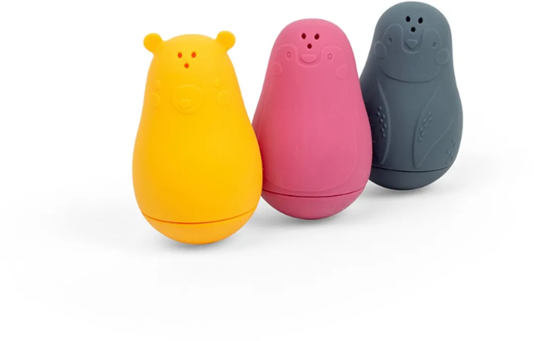 BIGJIGS Rubberen Badvriendjes 35050 - 3 Stuks Multicolor