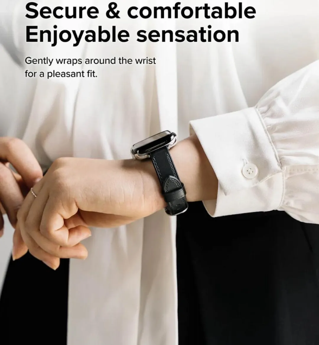 Ringke Leather One Slim Apple Watch Band - Roze