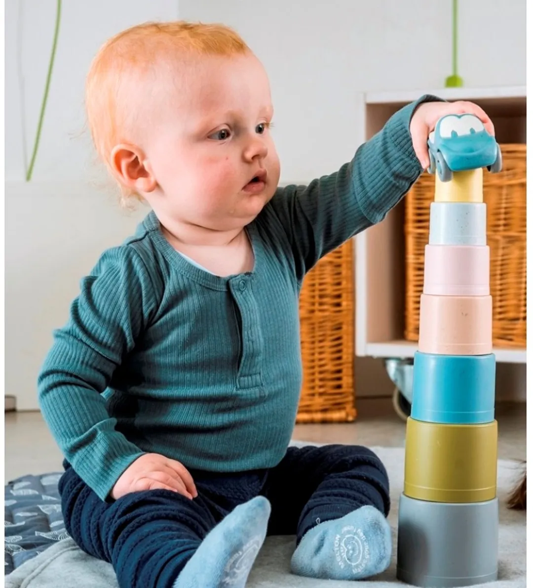 Dantoy Stapeltoren Stapelbekers - 7-delig - Multicolor