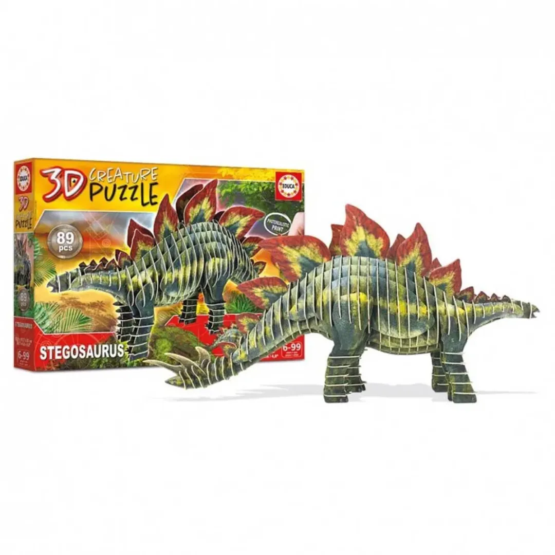 Educa Stegosaurus 3D Puzzel - ED19184 - Multicolor