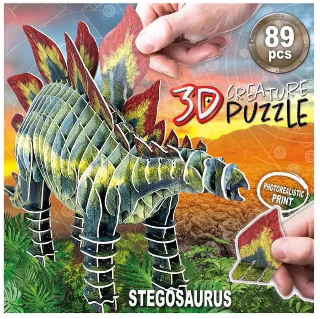 Educa Stegosaurus 3D Puzzel - ED19184 - Multicolor